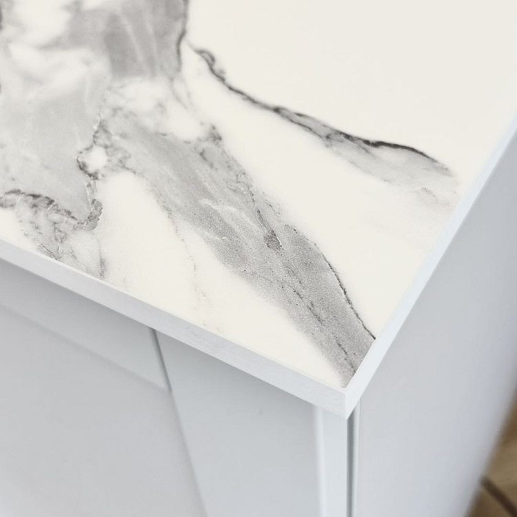 White Marble Homogenous Core Phenolic Resin HPL Compact Laminate Board for Kitchen Countertop Tabletop