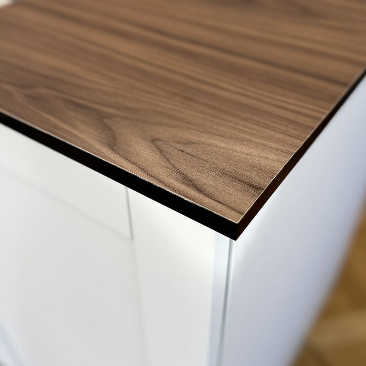 8mm 10mm Wood Grain Suede Finish Phenolic Resin HPL Compact Laminate Board for Kitchen Countertop Tabletop