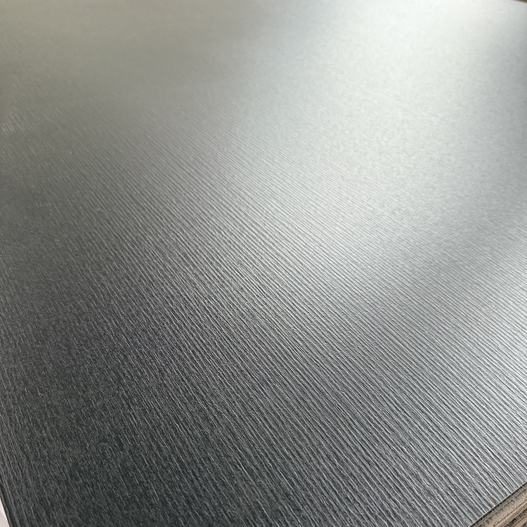 1220*2440*0.7mm Black Wirebrush Finish Formica HPL High Pressure Laminate Sheet