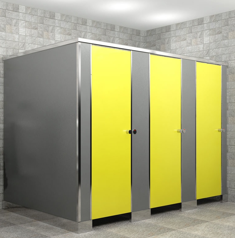 Waterproof Toilet Partition Cubicles Phenolic HPL Compact Laminate Board 