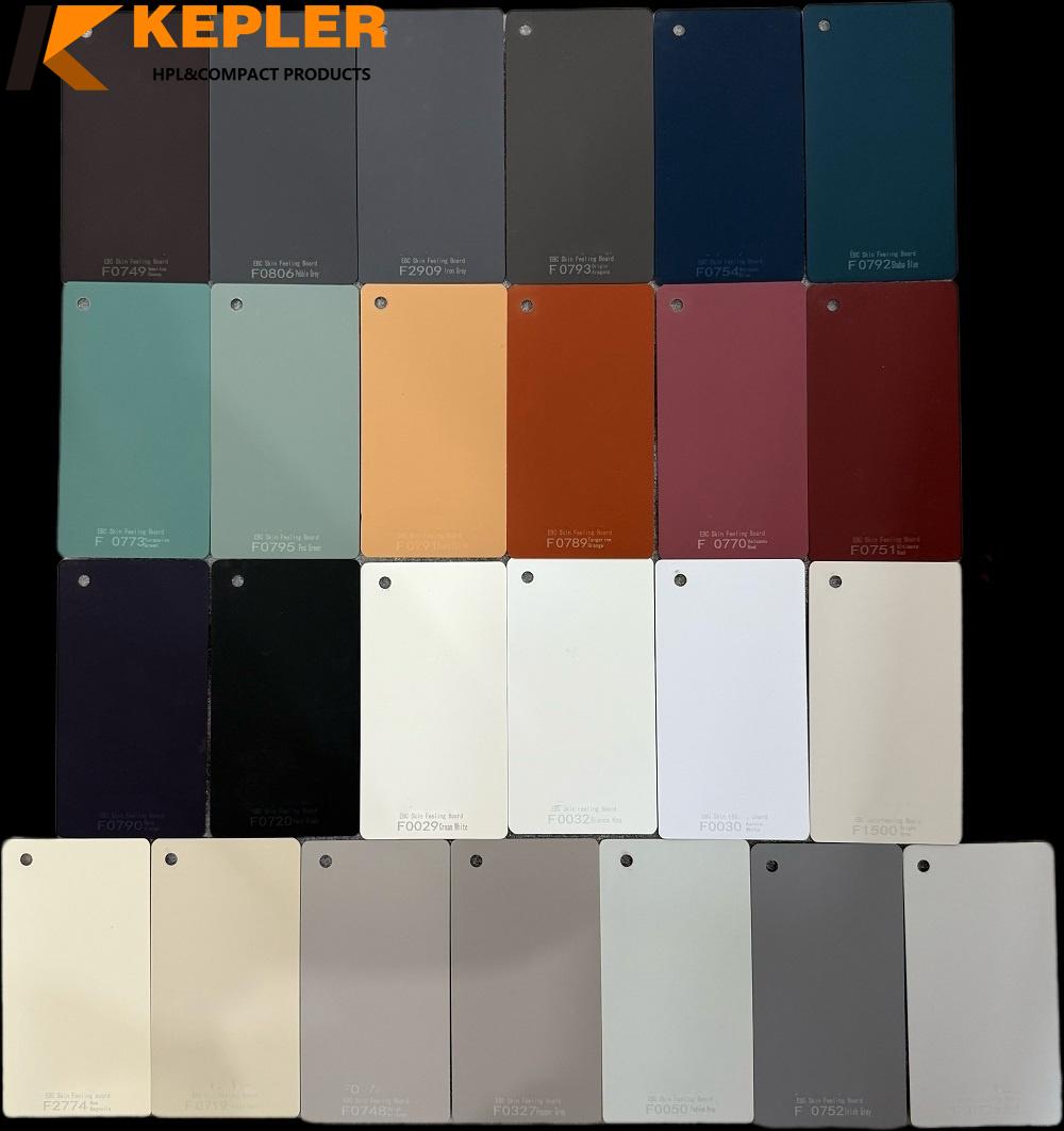 EBC Skin Feeling Super Matt Phenolic Resin High Pressure Laminate Sheet Compact Board EBC Skin Feeling Super Matt Phenolic Resin High Pressure Laminate Sheet Compact Board