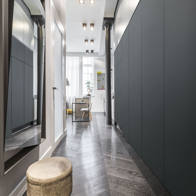 AFP Anti Fingerprint Clean Touch HPL Veneer Dressing Wardrobe Door