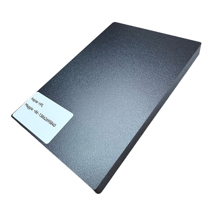 12mm Black Matte Suede Finish HPL Phenoic Compact Laminate Board for Tabletop Kitchen Countertop Cabinet Drawer