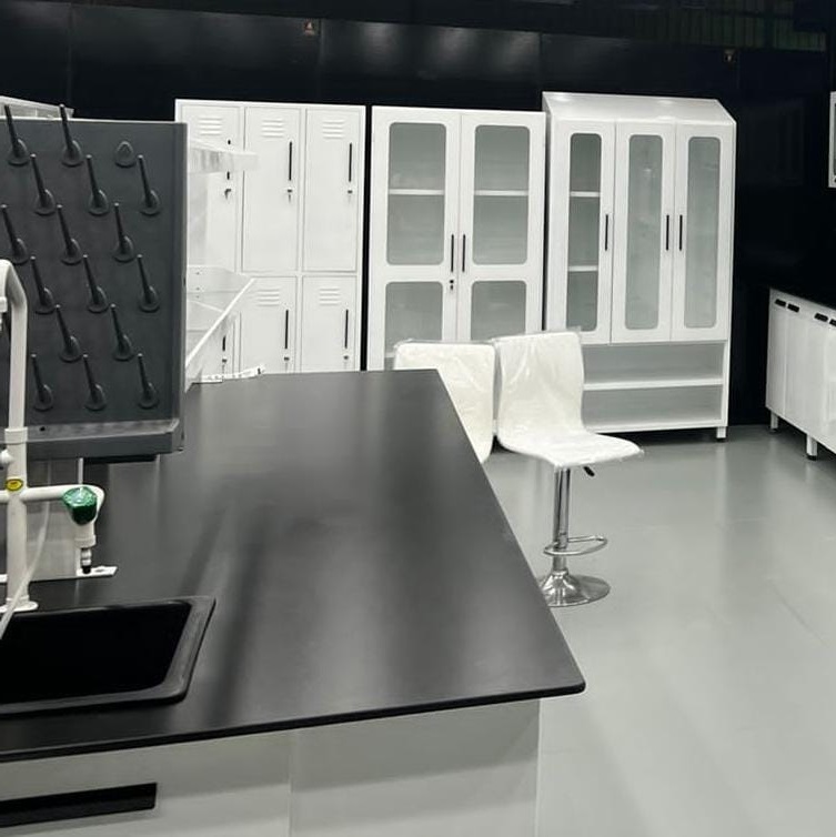 Safe Edge Black Chemical Resistant Phenolic Formica HPL Compact Laminate Board for Laboratory Table Workbench