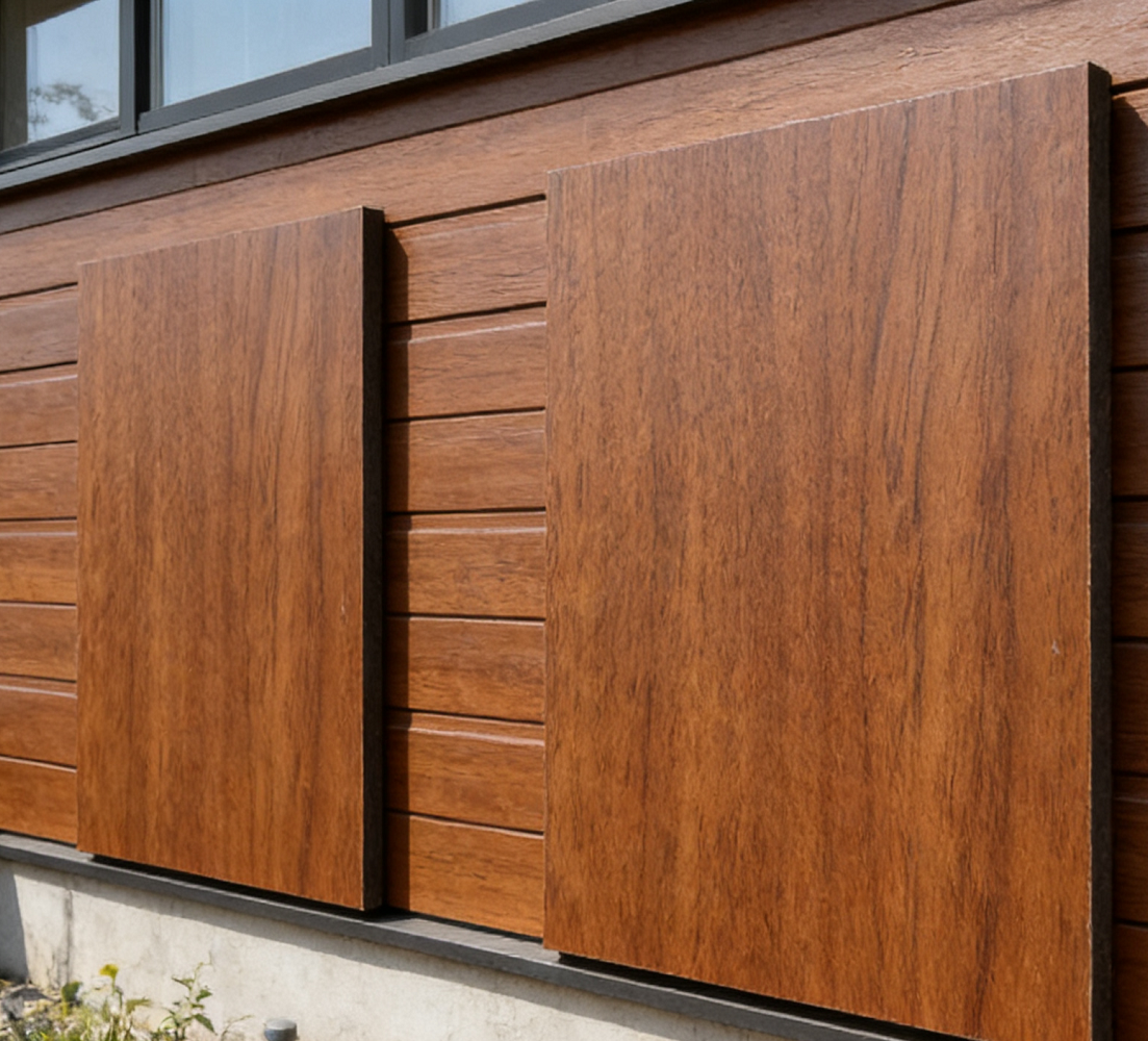 Anti UV 8mm Phenolic Resin HPL Compact Laminate Board for Exterior Ventilated Facade Balcony Fence