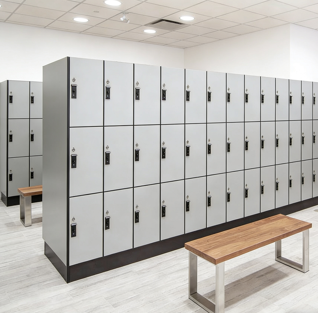 Swimming Pool Locker Waterproof Phenolic Resin HPL Compact Laminate Board 