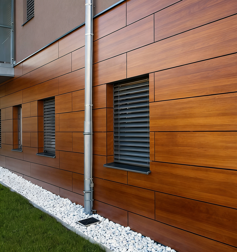 Wood Grain Suede Finish 6/8/10/12mm HPL Compact Laminate Phenolic Resin Board for Exterior Wall Cladding Door Fence