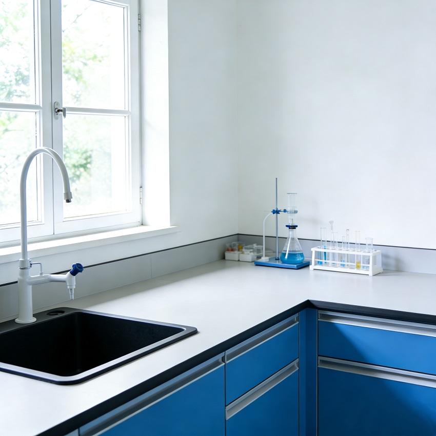 Light Grey Matt Suede Finish Chemical Resistant Laboratory Countertop Workben Furniture HPL Compact Laminate Board