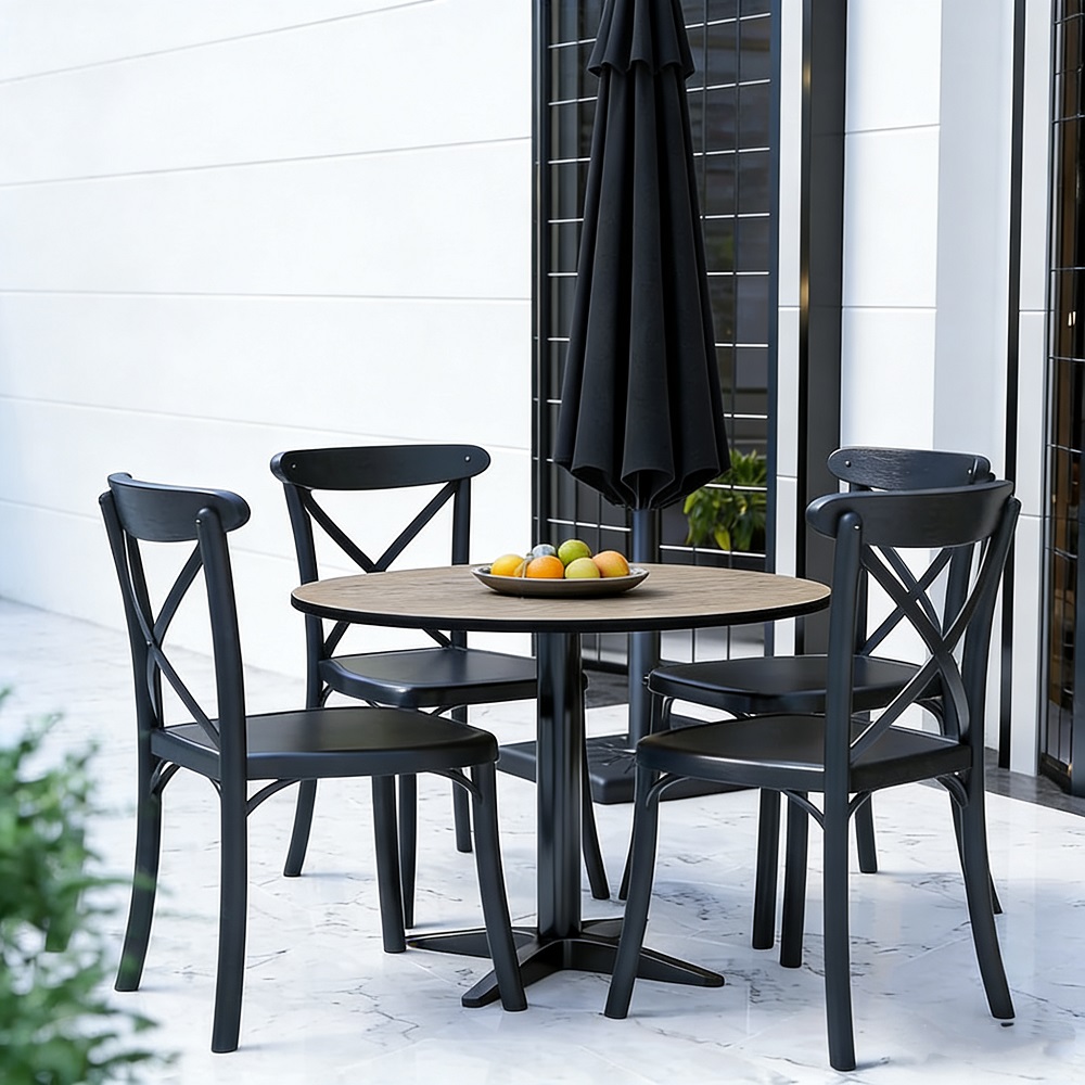 Exterior Restaurant Garden Cafe HPL Compact Tabletop Size Thickness Customized 