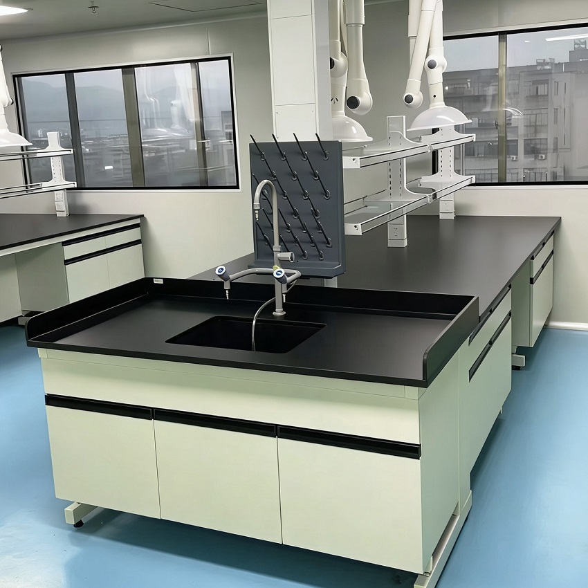 Black Laboratory Workbench Customized Size and Thickness Chemical Resistant Phenolic HPL Compact Laminate Board