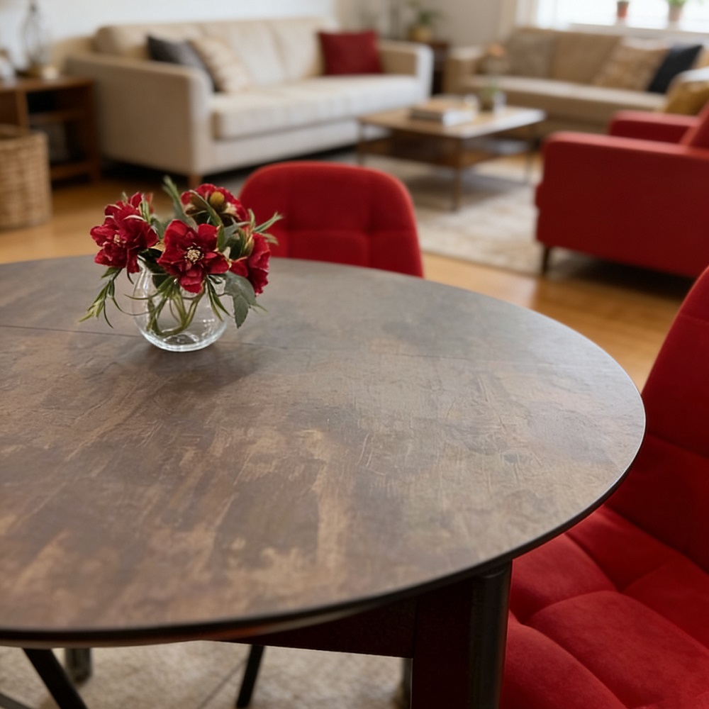 Customized Round Phenolic HPL Compact Tabletop for Dining Room 