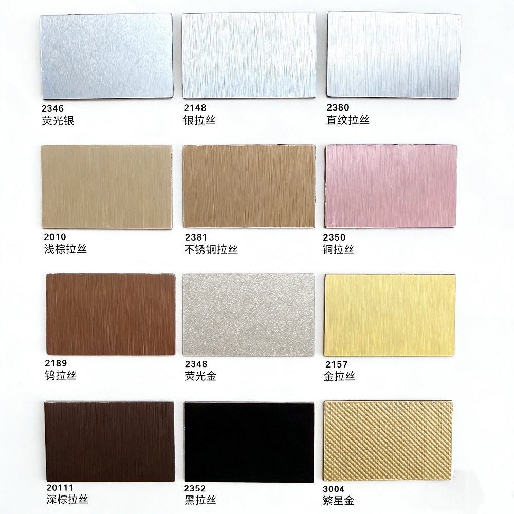 0.8mm 1.0mm Aluminum Metallic Formica HPL High Pressure Laminate Sheet Compact Board