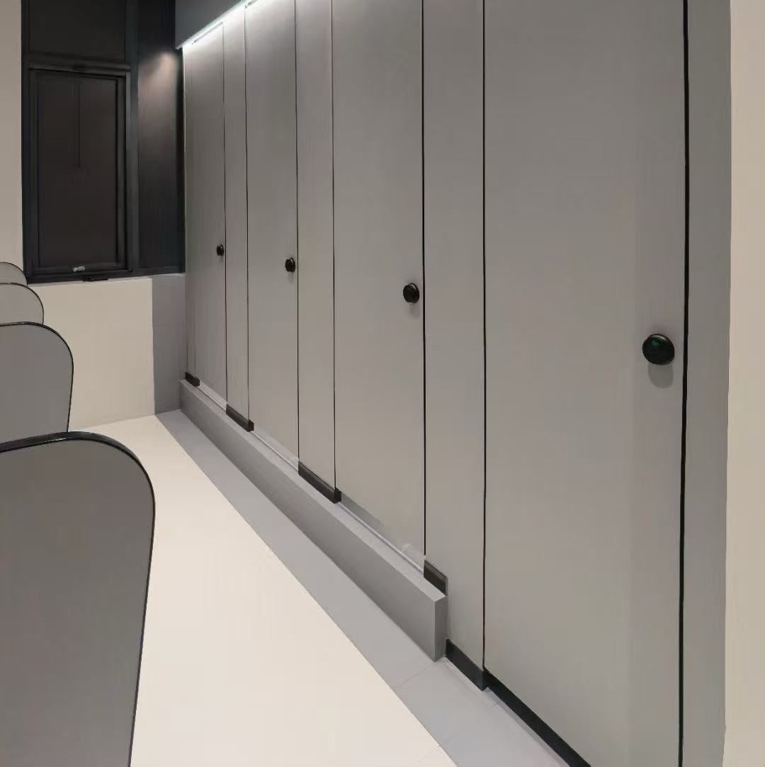 12mm Grey Waterproof Phenolic HPL Compact Laminate Board for Toilet Cubicles Partition Urinal Divide Screen