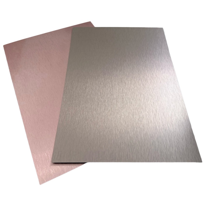 Metallic Brushed 0.8mm 1.0mm Aluminum Foil Coating Formica HPL High Pressure Laminate Sheet