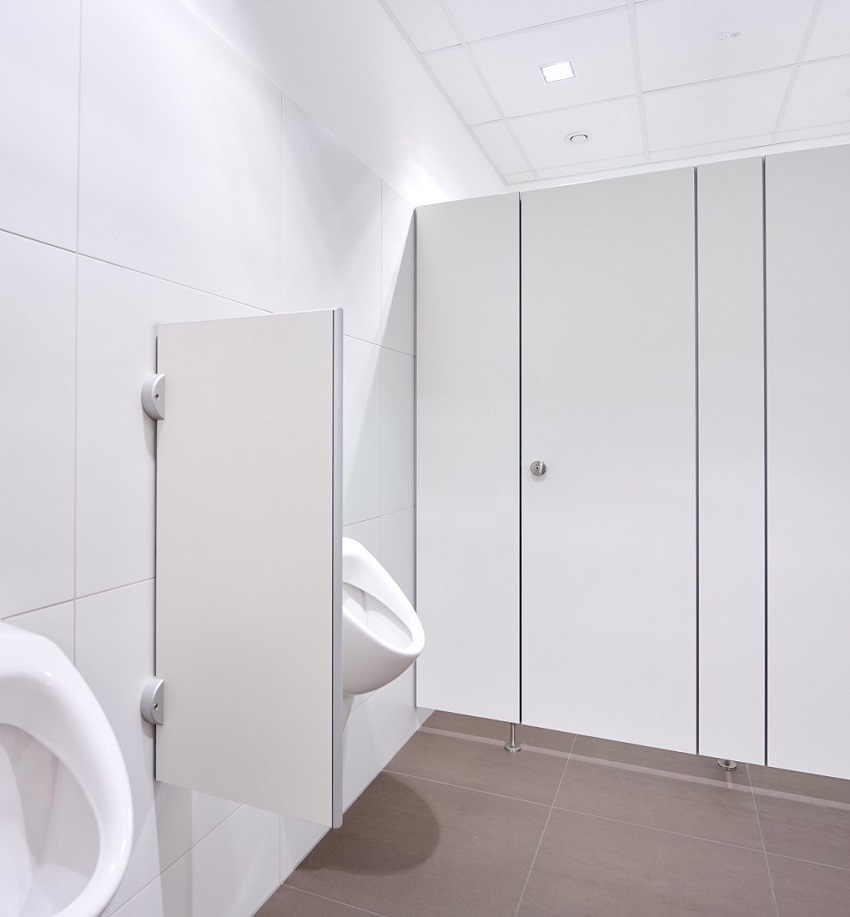 10mm 12mm HPL Compact Laminate Board Phenolic Resin Panel for Toilet Cubicles Partition Urinal Divide Screen